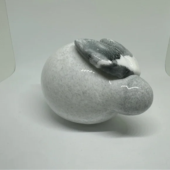 Rare Nuutajärvi Inkeri Toikka Rabbit with Nuutajarvi seal Used, Finland, Bunny